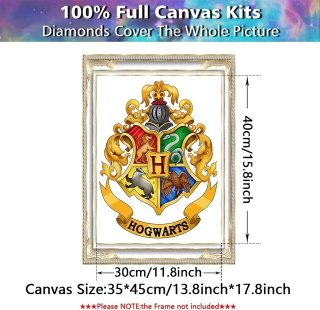 Harry Potter Hogwarts Emblem Diamond Painting Full Drill Canvas Kit Hobby