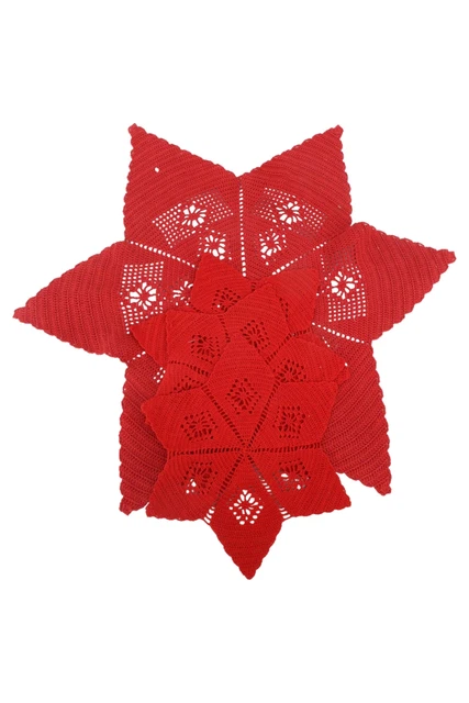 Juego de manteles rojo Ø 30 cm