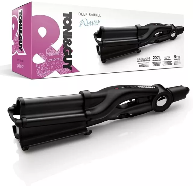 Toni & Guy Hair Waver Glamour tiefer Lauf Turmalin Haarstyler 32 mm tiefe Platte