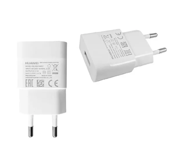 Huawei Eu 2 Broche Mural Chargeur Voyage Blanc P10 P9 P8 Lite HW-050100E01