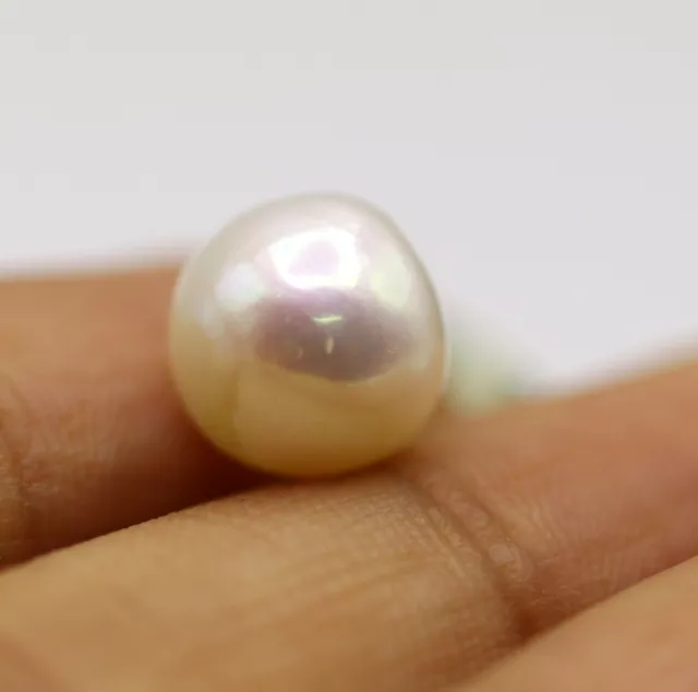 5.57 Ct Natural Pearl Off-White Color Loose Cabochon South Sea China Gemstone