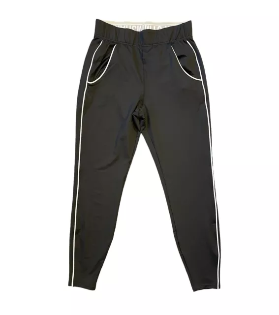 GYMSHARK WOMEN'S RUNNING Joggers (Size S) Recess Black Logo Pants