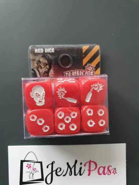 Zombicide 1st Edition RED CUSTOM DICE PACK -   NEU OVP -