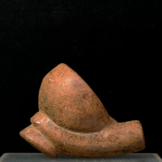ca. 19th Century Southeast Asian Fired Clay Pipe Bowl, Excellent Condition