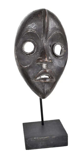 Dan Mask Deangle Custom Stand Liberia African Art