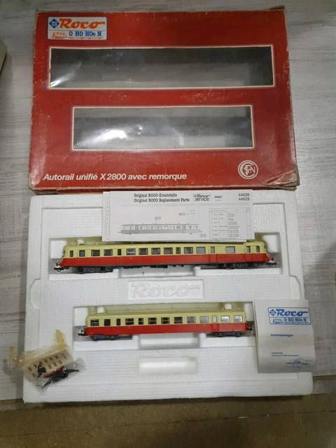 Roco HO 1:87 – Autorail SNCF XABD 2860 + Remorque XRABD 7544 – Époque 4