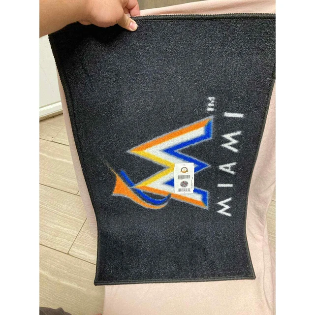 "Alfombra de inicio MLB - Miami Marlins 19""x30"