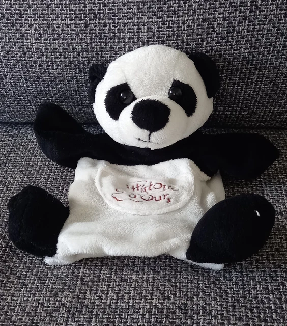 A1 Doudou  panda  HISTOIRE D'OURS   marionnette TBE