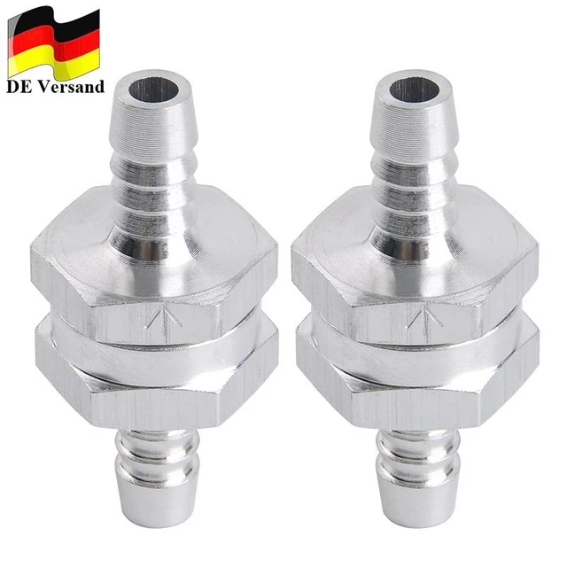 Valvola di ritegno 8 mm per benzina diesel acqua gasolio alluminio valvola rubinetto benzina