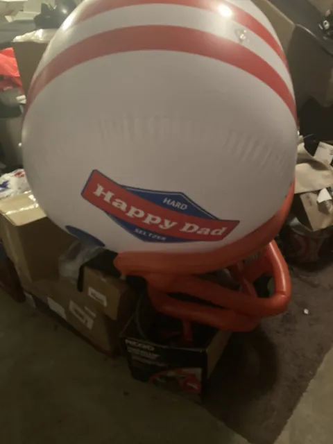 Happy Dad Inflatable Football Helmet Stands About 3 Feet Tall 2