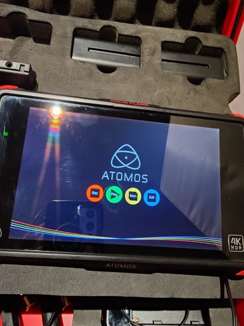 Atomos Ninja Flame 7" 4K Monitor/Recorder w/ case, Accessories, Manual and Case