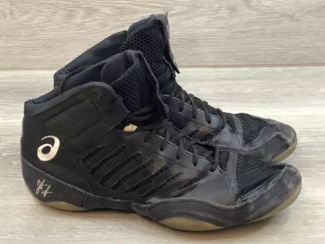 ASICS JB ELITE III J702N.9001 Men 10.5 Black Mesh Lace Up Hi Top Wrestling Shoes 50.39 PicClick