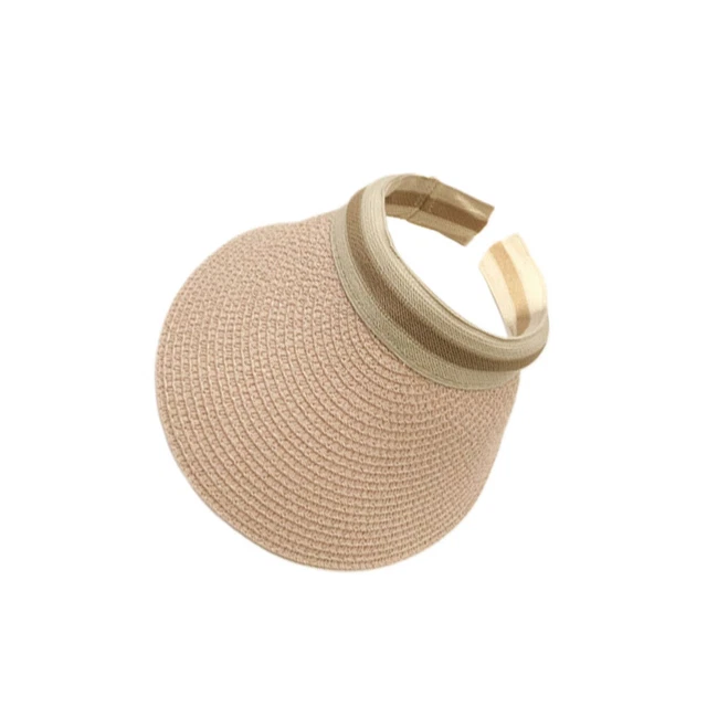 Cappello vuoto largo parasole in treccia di ratti stile semplice
