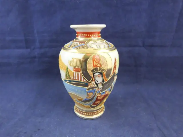 Japanese Made Small Colourful Ceramic Vase.
