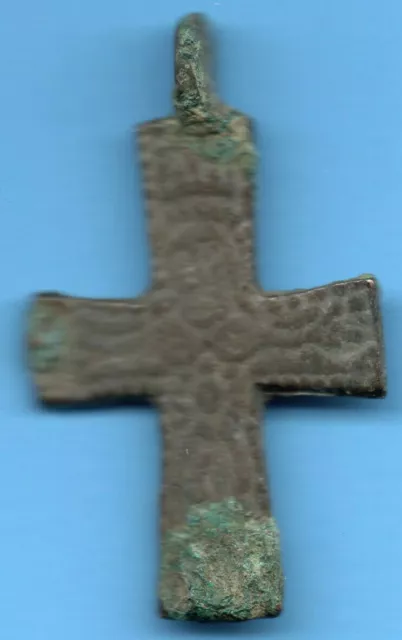 Antiguo Viking Escandinavo Bronce Cross Kiev Rusia Ucrania 1100 Bizantino 42