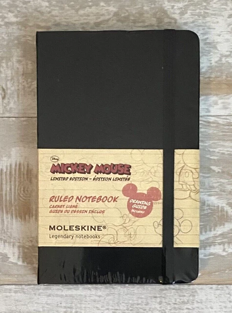 Moleskine Disney Mickey Mouse Ruled Pocket Notebook Black Limited Edition