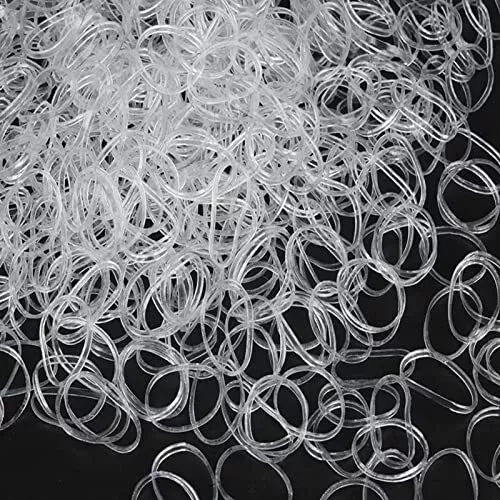 Clear Elastic Hair Rubber Bands YODAJUN 1000Pcs Mini Hair Elastics Baby Hair ...