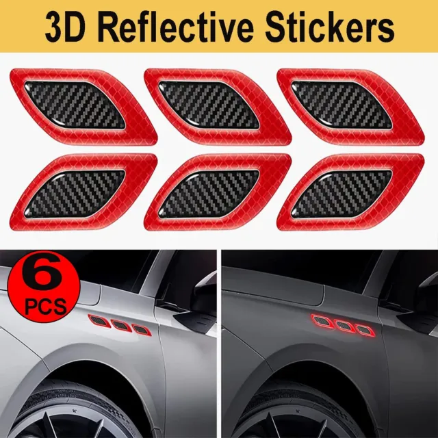 Car Decals Reflective Tape Adhesive Stickers Truck Glow Strips Safety Warning AU