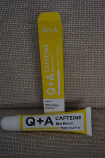 BNIB Q+A (Questions + Answers) Caffeine Eye Serum 15ml RRP £6.50