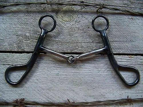 Myler Black Seven Shank with Sweet Iron Low Port Comfort Snaffle - A Better Bit