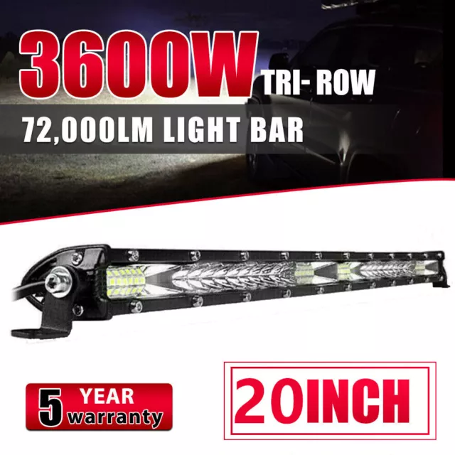 20"inch Slim LED Work Light Bar Spot Flood Combo SUV ATV Beam Offroad Truck NEW