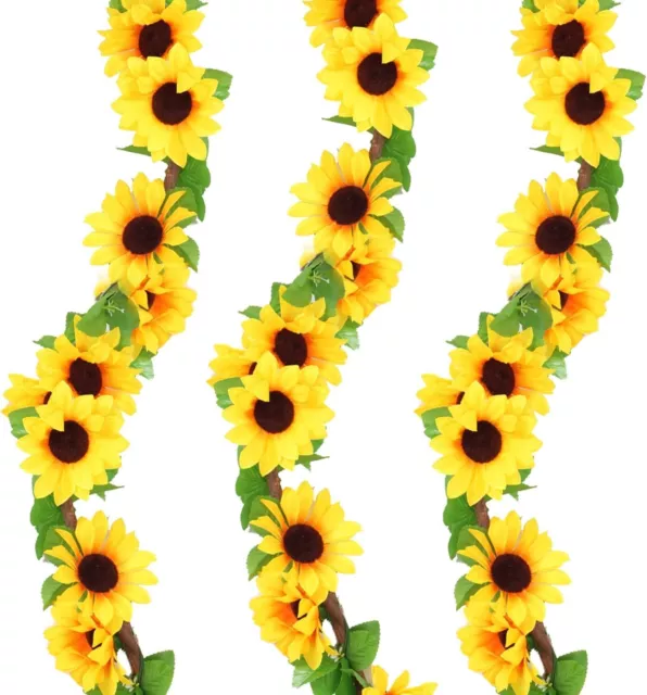 Autogirlande Sonnenblumen