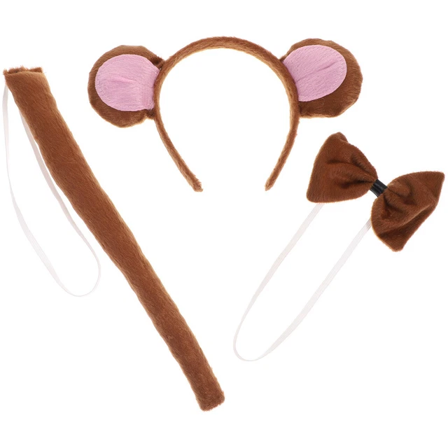 Monkey Ears Costume Accessories Child Kids Makeup Set Animal Fancy Costume Kit