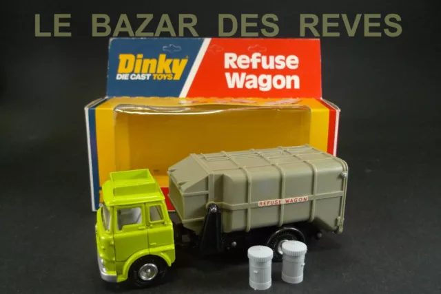 Dinky Toys GB 978 Camion Poubelle Bedford Refuse Wagon Vert Neuf Boite