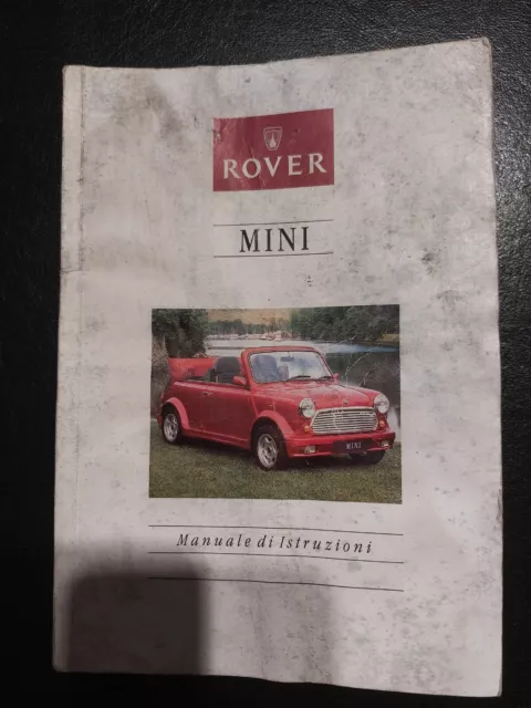 libretto uso e manutenzione rover Mini cabriolet classica