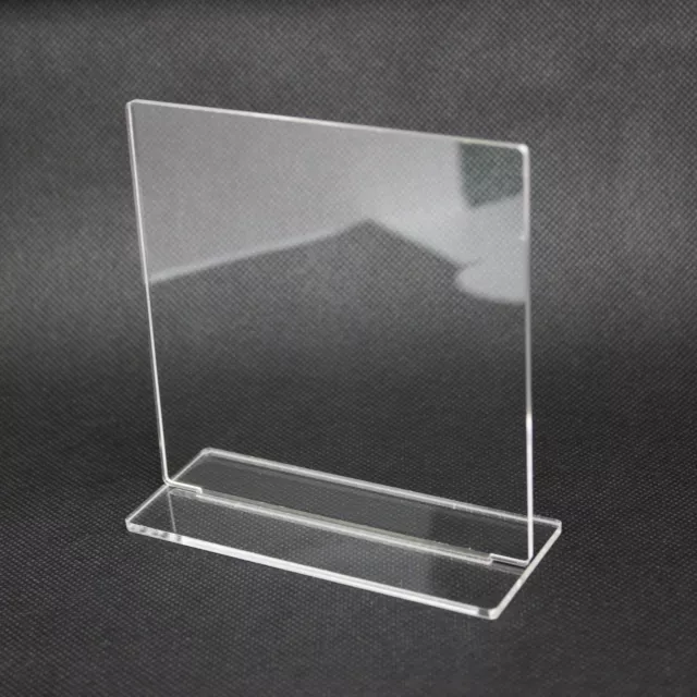 3mm Clear Standing Plaque Blanks, Rectangle Perspex Sign Blank, Large Quantities