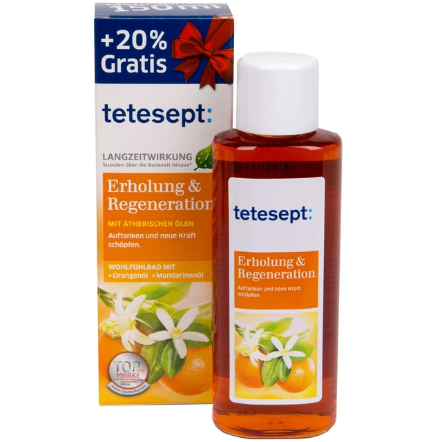 Tetesept Recreación & Regeneración 1x 150ML -auftanken Y Nuevo Fuerza Badeessenz