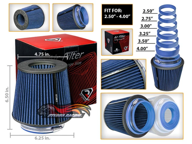 Cold Air Intake Filter Universal BLUE For Tahoe/Trailblazer/Tornado/Traverse