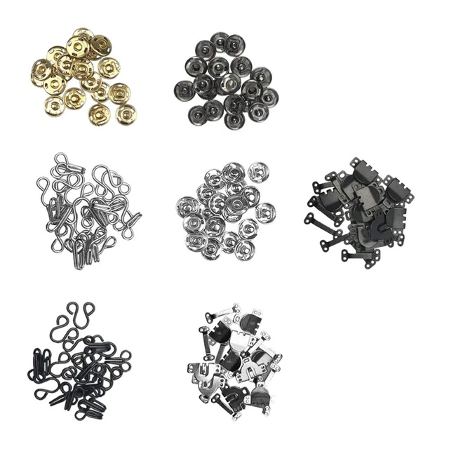 Pantaloni in rame colletto a gancio mix ganci ganci da cucire per vestiti ganci accessori