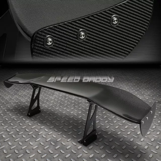 Nrg Carbon Fiber Gt Style 69" Jdm Racing Rear/Back Trunk Spoiler/Wing+Brackets