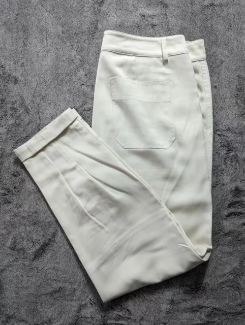 Vince Casual Tapered Pants Women's Size 8 Off White