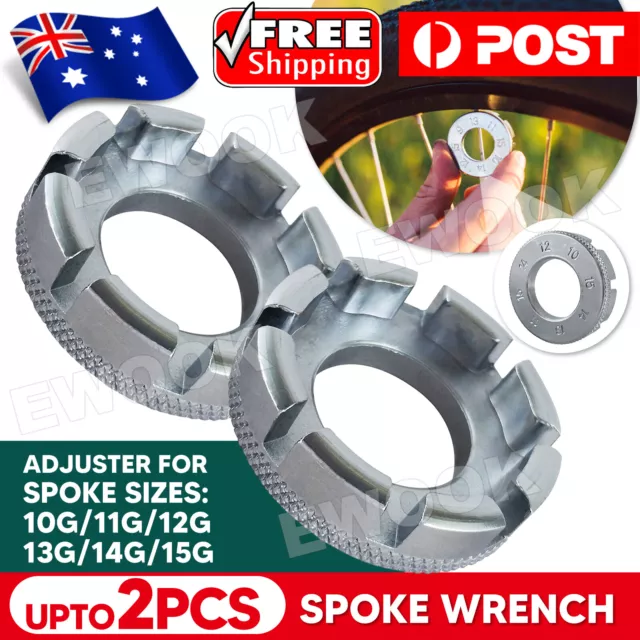 1/2X Spoke Wrench Bicycle Bike Adjuster Repair Tool Wheel Spanner Vehicle Ring