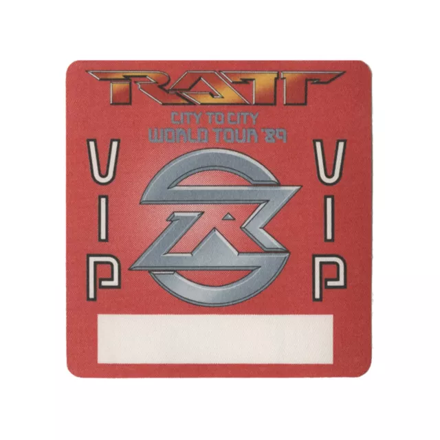 Ratt 1989 Reach for the Sky concert tour vintage Band VIP Backstage Pass