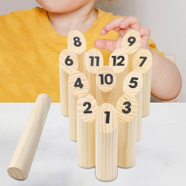 WOODEN YARD GAME Tossing Game Throwing Dowel Children Gift Throw