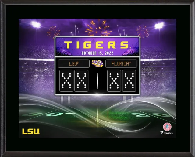 LSU Tigers 10.5" x 13" 2022 Win vs Florida Gators Sublimated Plaque