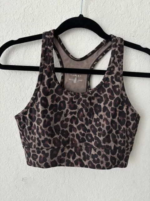 Varley Sports Bra: Purple Cheetah Print Size medium