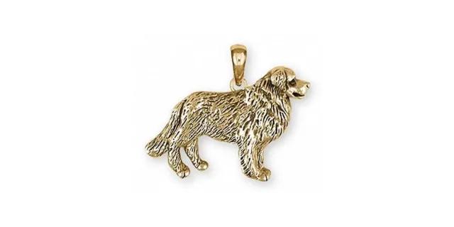 Bernese Mountain Dog Pendant Jewelry 14k Gold Handmade Dog Pendant BMD22X-PG