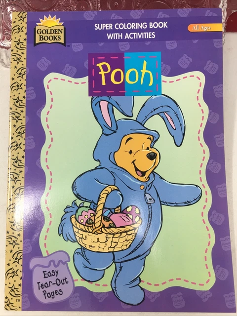 DISNEY POOH Super Coloring Activity Golden Book Coloring Book- 1997 -NM