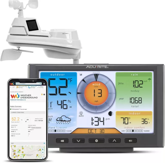 AcuRite Iris (5-in-1) Home Weather Station with Wi-Fi Connection