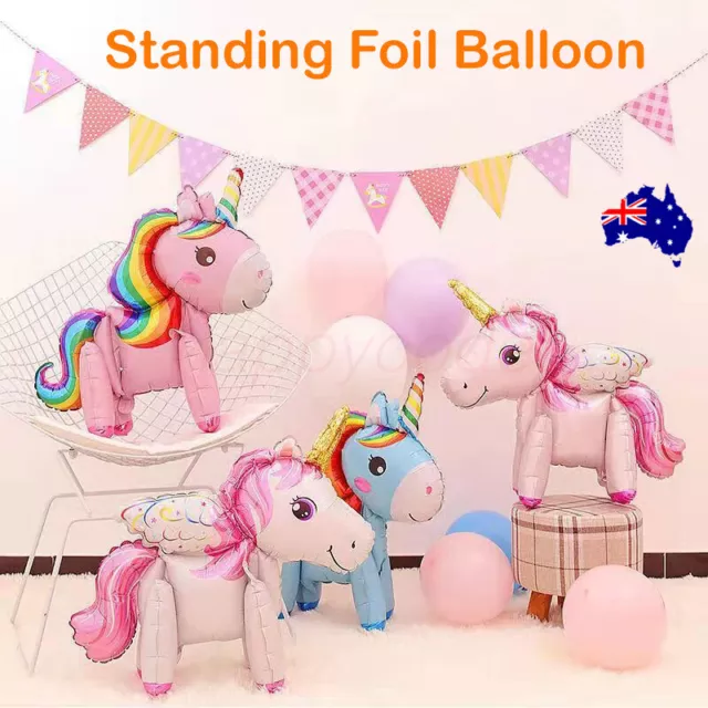 60cm  Foil Unicorn Balloon Birthday Party Baby Shower Decorations Au Stock