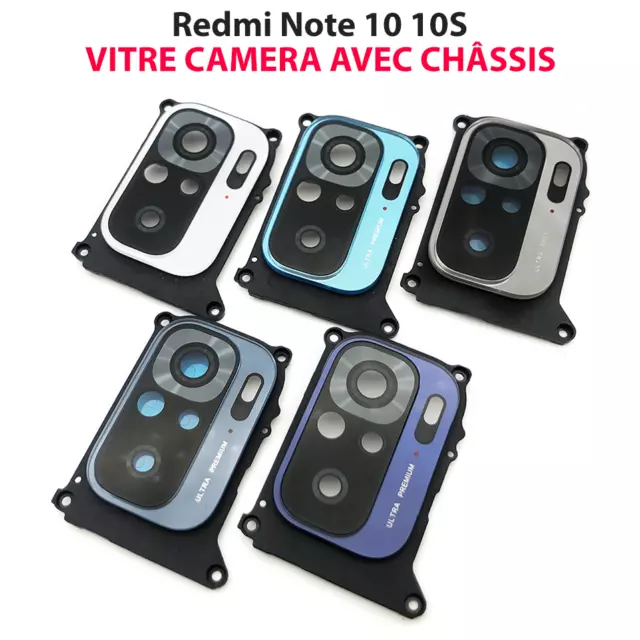 XIAOMI REDMI NOTE 10 10S vitre lentille appareil photo camera arrière + contour