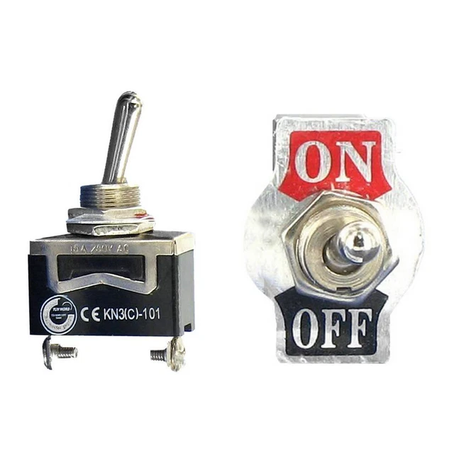 NEW SPST 2PIN Heavy Duty 15A 250V ON/OFF Rocker Toggle Switch $5.16 ...