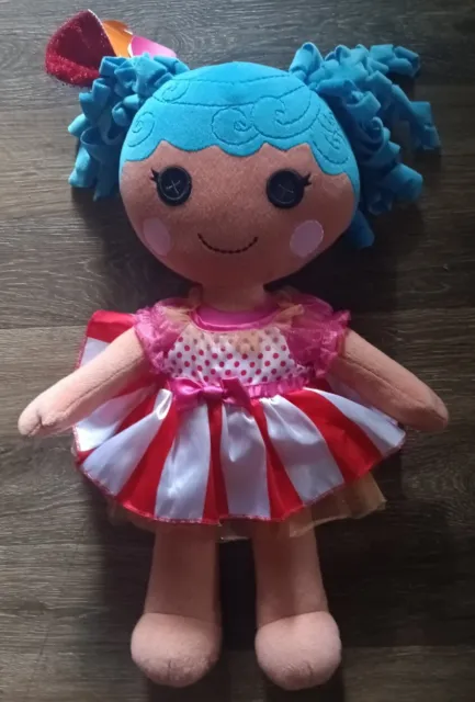 Build A Bear Lalaloopsy Plush Doll BAB Toy 21" Blue Hair stuffed toy doll dress