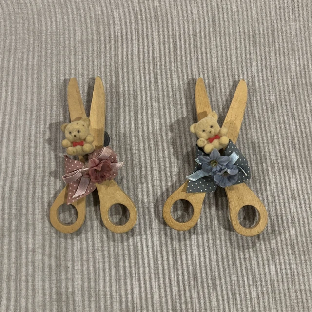 udc - Set di 2 magneti per Frigorifero, Stile Vintage, 8 x 8 cm