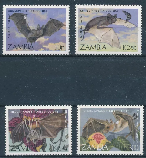 [BIN18531] Zambia 1989 Bats good set very fine MNH stamps