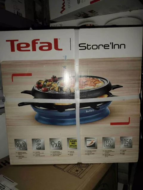 Tefal 3-in-1 Set Grill And Crepe Tour De Fete Gourmet Raclette Grill Used  Once